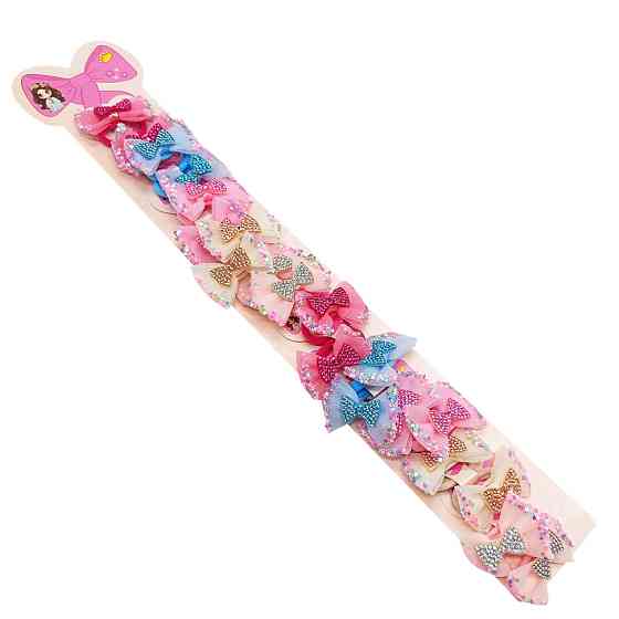 Детские резинки для волос «Бантик-2» 0108-321-2 фатиновый 10 пар Винница