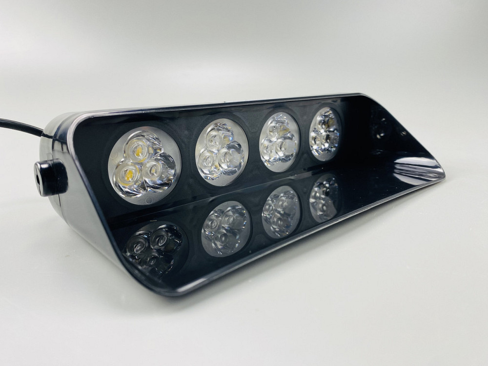 Маячок проблисковий S5 стробоскоп 9-80V 12 led діодів помаранчевий спалах під скло, світлодіодний стробоскоп Мукачево - фото 3