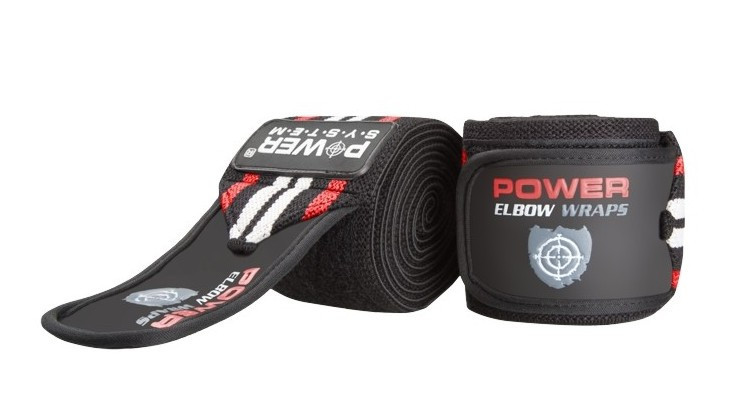 Бинти на лікоть Power System PS-3600 Elbow Wraps Red/Black(пара) Каменское - изображение 3