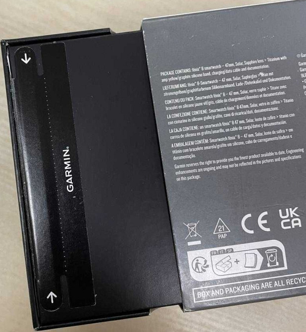 Смарт -Часы Спортивний годинник Garmin Fenix 8 47mm Solar Sapphire Titanium Киев - изображение 1