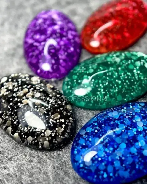 Гель-лак SAGA Marmelade №8 летняя коллекция оттенков мармелада (красный с хлопьями), 9 мл Киев - изображение 7