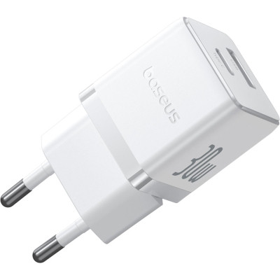 Зарядное устройство Baseus 1xUSB-C 30W + 1xUSB white (P1011160A213-00) Винница - изображение 3