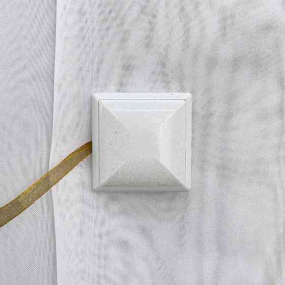 Магниты для штор и гардин Квадрат двусторонние набор 2 шт Бронзовый с белым (81-136) Киев