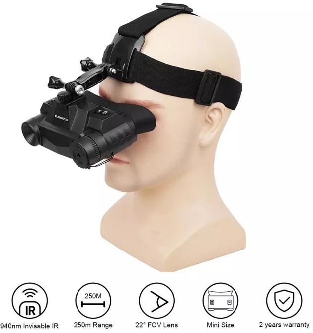 Прилад нічного бачення NVG G1 1920x1080P 4.5 940nm. Київ - фото 8