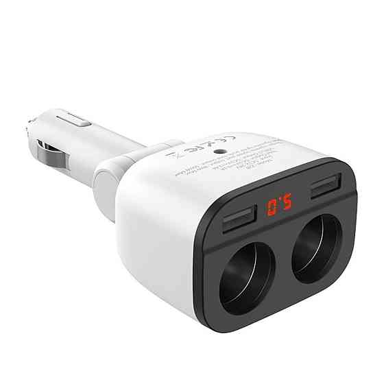 Автомобільний зарядний пристрій HOCO Z28 Power ocean cigarette lighter цифровий display 6957531091967 Одеса
