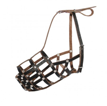 852 Намордник-сітка "Класик" шкіра (Вівчарка Велика) Вінниця - фото 1