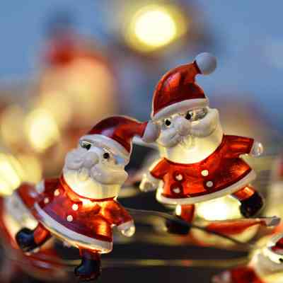 Гирлянда YES! Fun На медной проволоке Санта 20 LED Тепло-белая 2.2 м На батарейках (801211) Винница