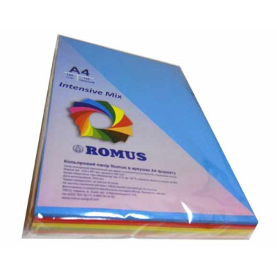 Бумага Romus A4 80 г/м2 250sh, 5colors, Mix Intensive (R51291) Винница - изображение 1