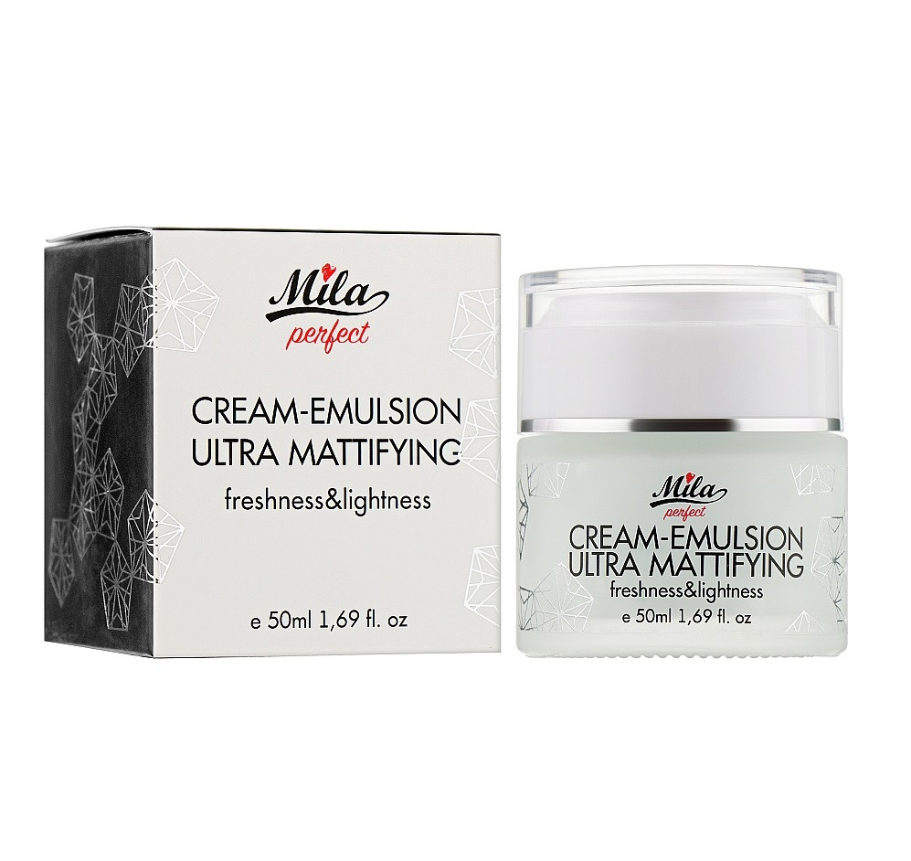 Ніжно матуюча крем-емульсія Cream-emulsion ultra mattifying Mila perfect 50 мл Київ - фото 2