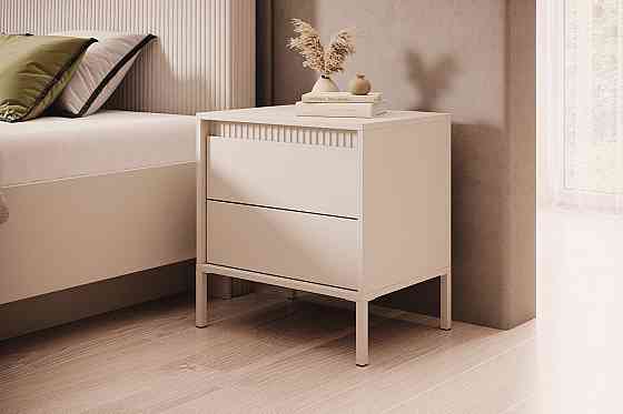 Тумба прикроватная Perfect Home Сенсо / Senso 2S/53 с 2 ящиками Беж (PFH-092035) Днепр
