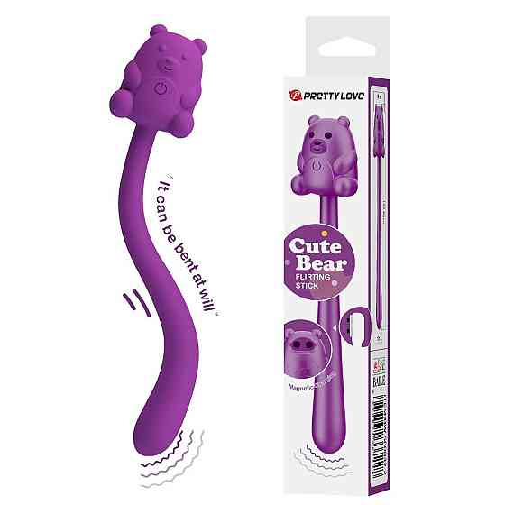 Вибратор CUTE BEAR, Flirting Stick, 7 vibration functions, Magnetic USB charging Sex Aura Киев