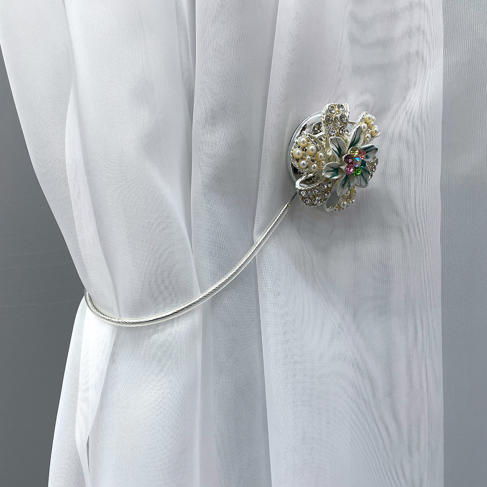 Магніти для штор та гардин "Flowers" набір 2 шт Різнокольоровий (81-232) Київ - фото 3