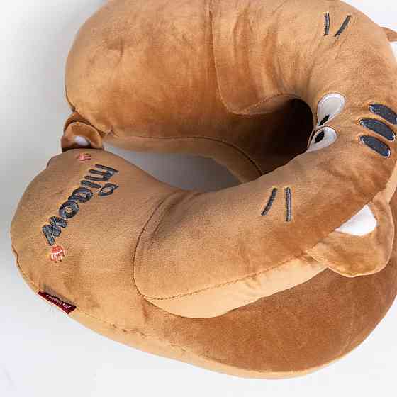 Yiwu Подушка для шиї Miaow U-подібна подвійна, коричневий HP-56-27BR Коломыя