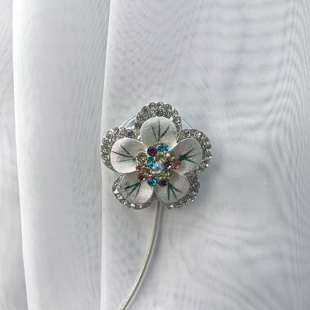 Магніти для штор та гардин "Flowers" набір 2 шт Різнокольоровий (81-233) Київ - фото 2