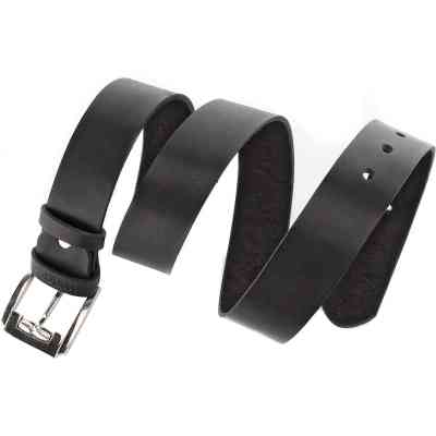 Ремень Shvigel Мужской кожаный Черный (10084) Винница