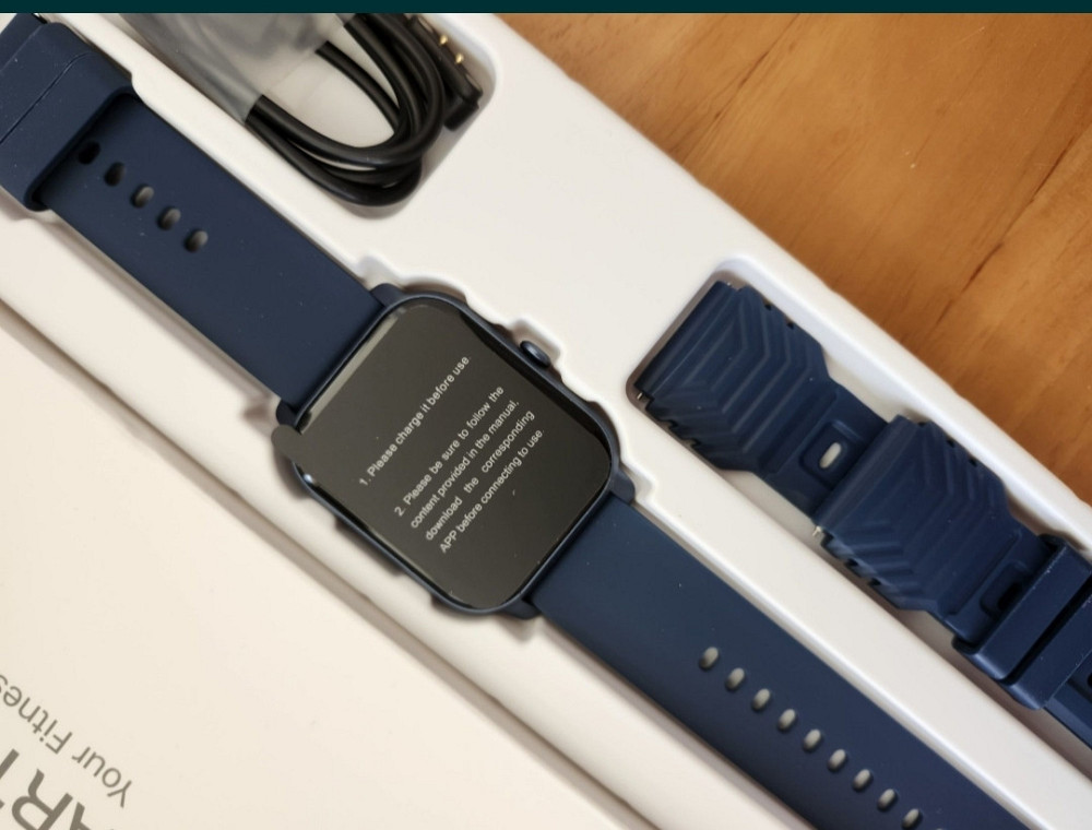 Смарт-Часи: Smart Watch Didbi P66 Blue ip 68 Київ - фото 1
