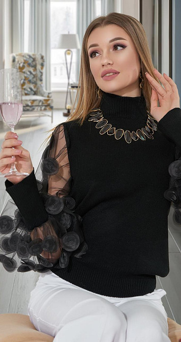 Ошатний светр із високою стійкою Київ - фото 2