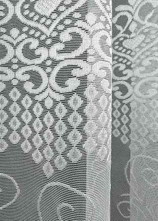 Тюль жаккард, цвет белый 1610т Киев