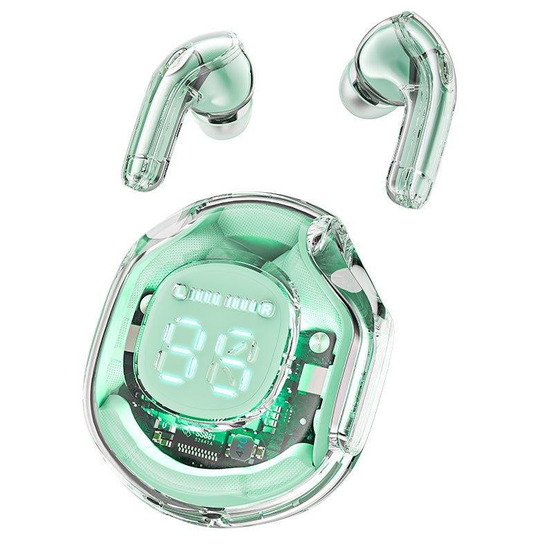 Бездротові навушники ACEFAST T8 Crystal color (2) bluetooth earbuds Mint Green Київ - фото 3