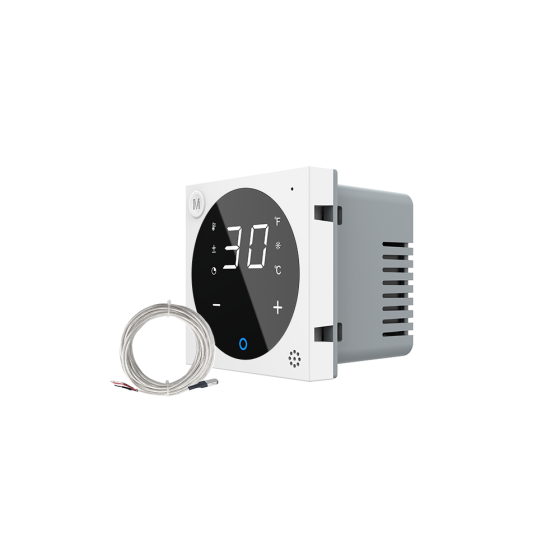 Розумний Wi-Fi терморегулятор (термостат) сенсорний програмований для електричної теплої підлоги LIVOLO, білий, модуль без рамки (VL-FCQ1Z2-2WPS23) Коломия