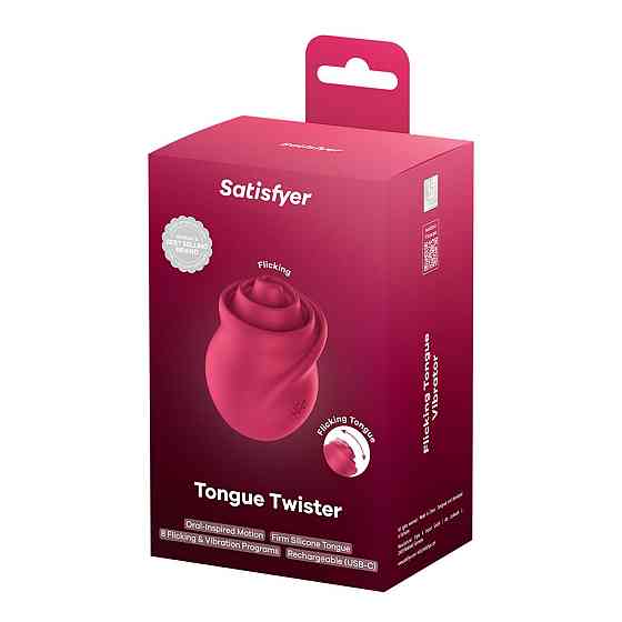 Вибростимулятор для клитора Satisfyer Tongue Twister с имитацией язычка Sex Aura Киев