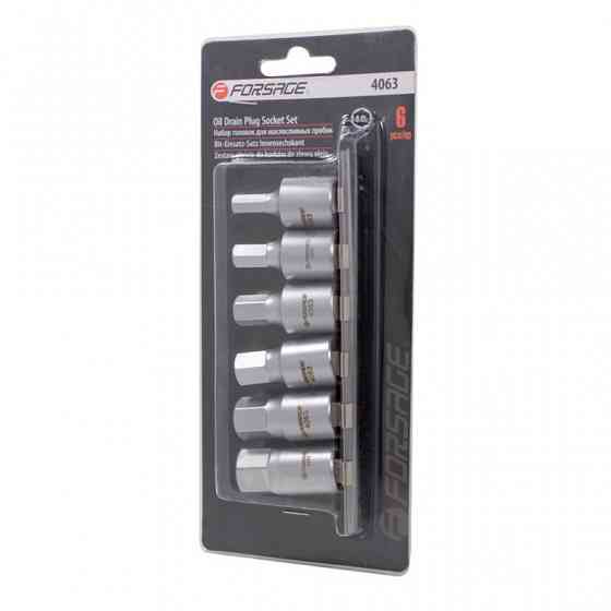 Набір головок для маслозливних пробок 6пр. 1/2" 6-гранна (8,10,12,14,17,19мм) на планці Одеса