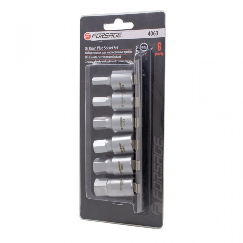 Набір головок для маслозливних пробок 6пр. 1/2" 6-гранна (8,10,12,14,17,19мм) на планці Одеса - фото 3