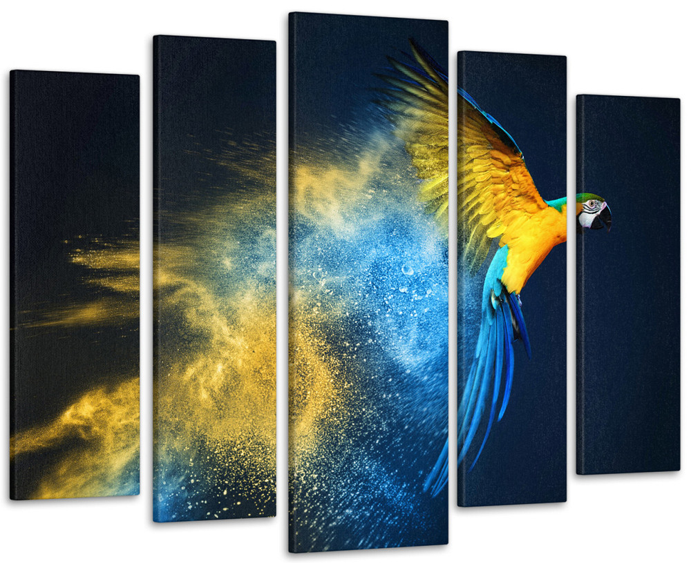 Модульна картина Абстракція Папуга Art-300_5 ( 80х118см ) Київ - фото 1