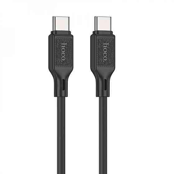 Кабель HOCO X90 Cool 60W silicone charging data cable for Type-C to Type-C Black Київ