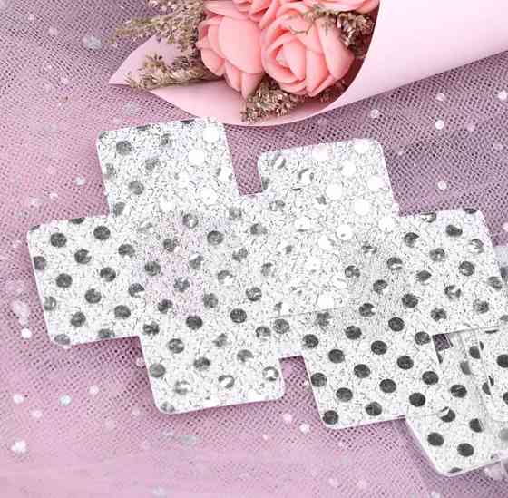 Наклейки на груди "Хрести" з паєтками, колір білий, розмір хрестика 6,5*6,5 см Київ