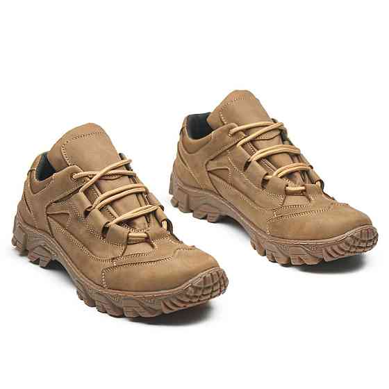 Чоловічі тактичні кросівки з натуральної шкіри та кордури колір-кайот 43 (28,5) Харків