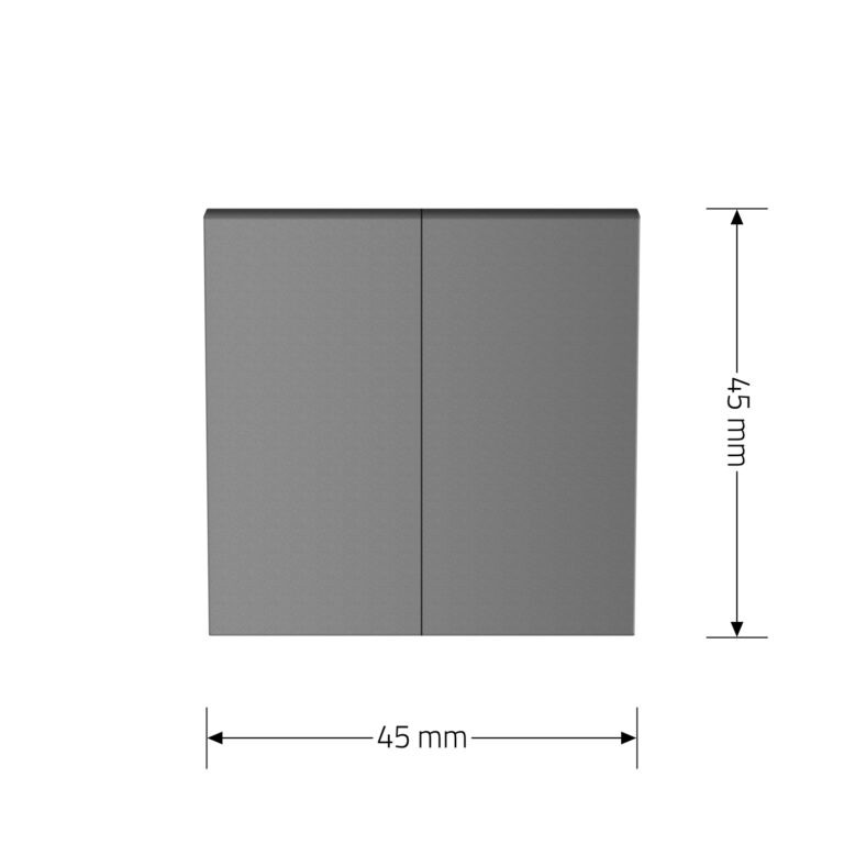LIVOLO Перехресний (хрестовий) вимикач LIVOLO, 2-клавішний, сірий, модуль без рамки (VL-FCMM10A Коломия - фото 8