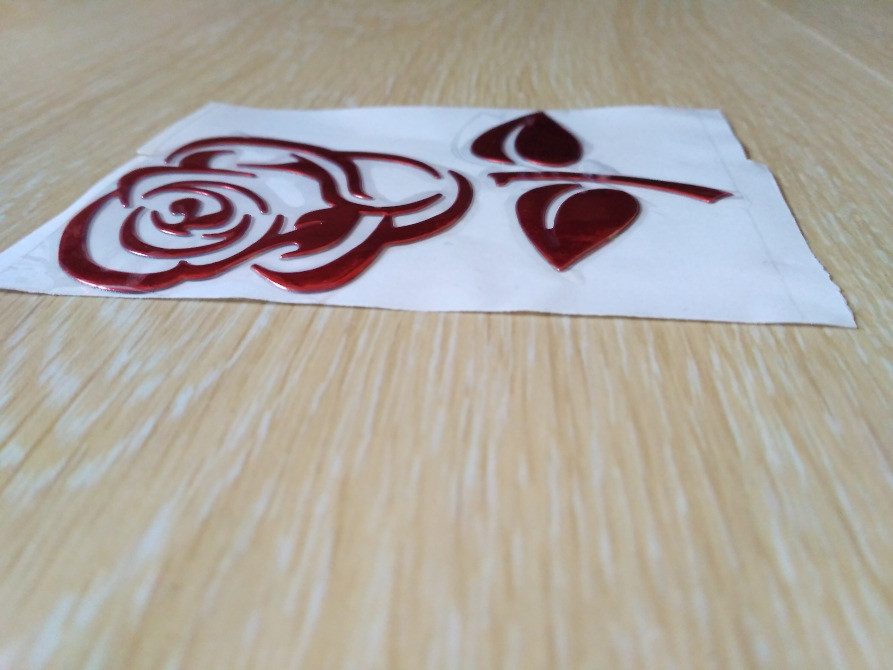 Наклейка Роза Красная выпуклая на авто Киев - изображение 6