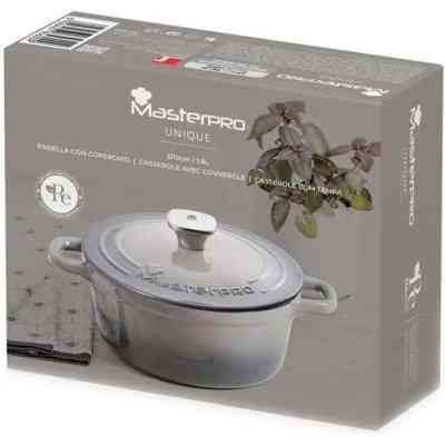 Каструля MasterPro Unique чавунна з кришкою 1,8 л (BGMP-3830) Вінниця