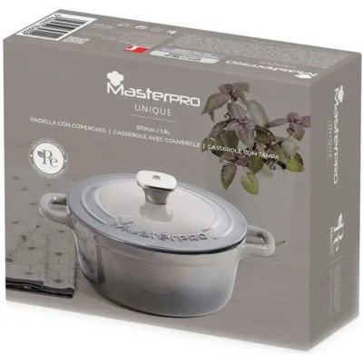 Каструля MasterPro Unique чавунна з кришкою 1,8 л (BGMP-3830) Вінниця - фото 4