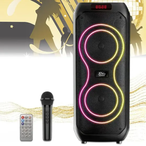 Беспроводная караоке-колонка с двумя микрофонами SPS ZQS8255 Коломыя