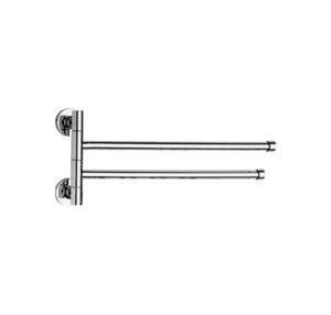 Тримач для рушників поворотний (2 планки) хром Харків - фото 2