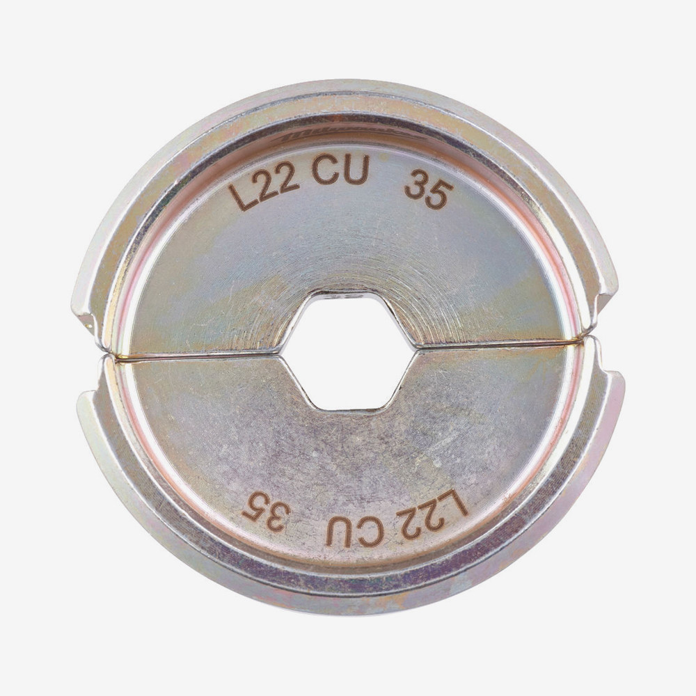 Матрица обжимная для кабелей и коннекторов MILWAUKEE, L22 CU 35 Одеса - фото 1