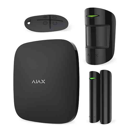 Комплект бездротової сигналізації Ajax StarterKit black ( Hub/MotionProtect/DoorProtect/SpaceControl ) Київ
