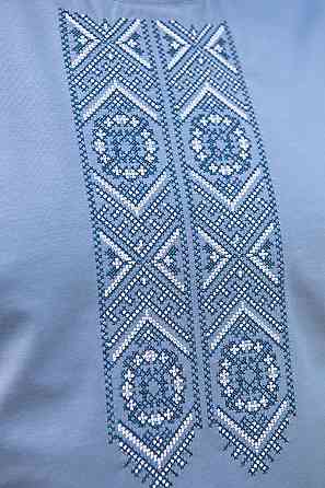 Вышиванка  мужская с коротким рукавом х/б  топ Киев