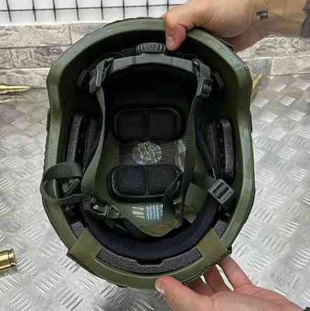 Тактичний комплект шолом Fast + кавер + навушники S6 Київ