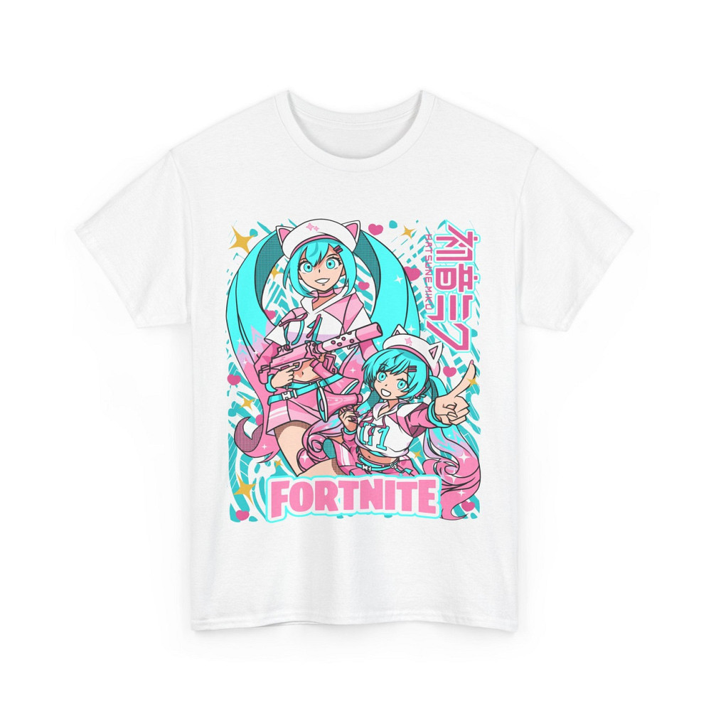 Футболка з аніме принтом Хатсуне Міку Форніте Гірл оверсайз (S/M/L) Чорний AnimeJ0272 Дніпро - фото 7