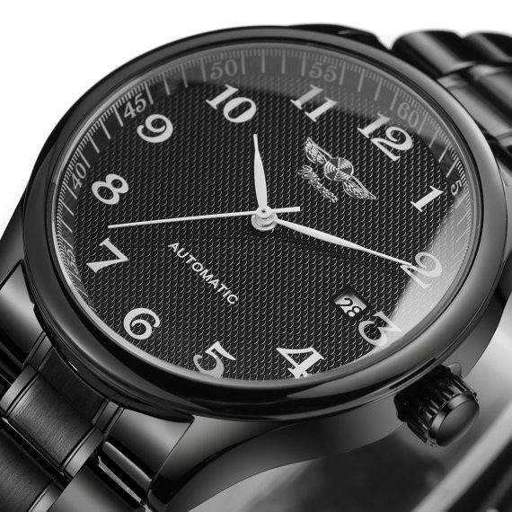 Чоловічий наручний годинник Winner Handsome (Чорний) Київ - фото 6