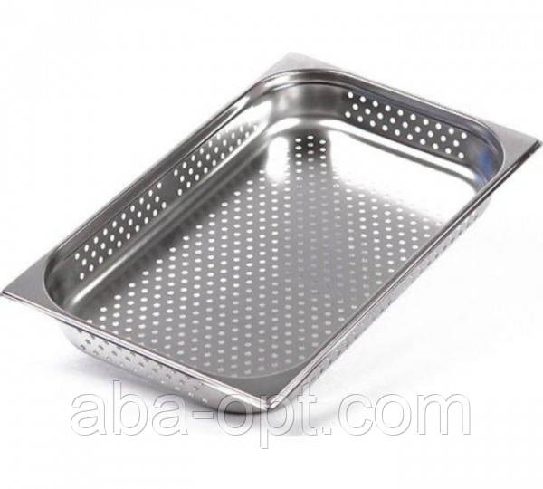 Гастроємність GN 1/1 з нержавіючої сталі перфорована 53 х 32.5 х 6.5 см ( шт ) Одеса - фото 1