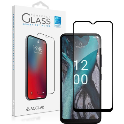 Стекло защитное ACCLAB Full Glue Nokia C22 Black (1283126582271) Винница - изображение 1