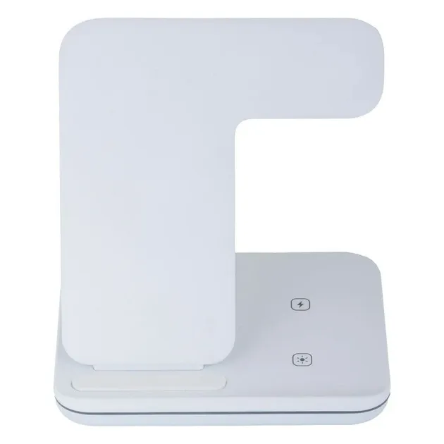 Беспроводная зарядная станция Smart Z5A 3в1 15W для iPhone, Apple Watch, AirPods, белая Киев - изображение 3