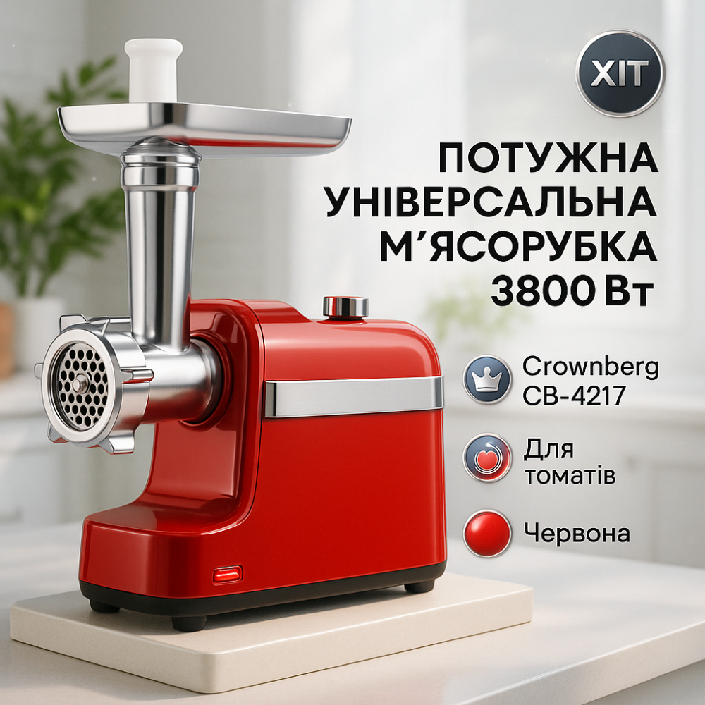 М'ясорубка з функцією овочерізки, Потужна м'ясорубка багатофункціональна 2 швидкості FQ-76 Львів - фото 11