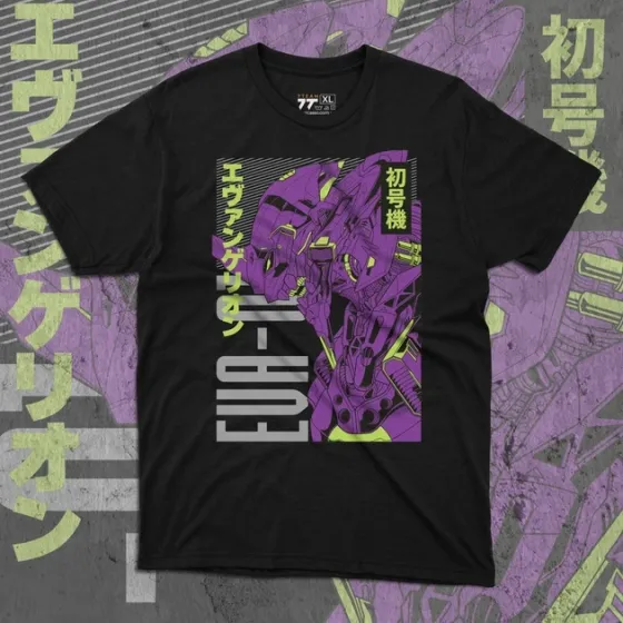 Футболка чоловіча з  принтом Evangalion Ева 01 #4 Розмір 48 Дніпро