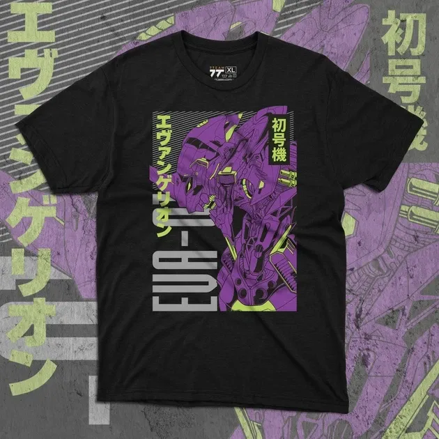 Футболка чоловіча з  принтом Evangalion Ева 01 #4 Розмір 48 Дніпро - фото 1