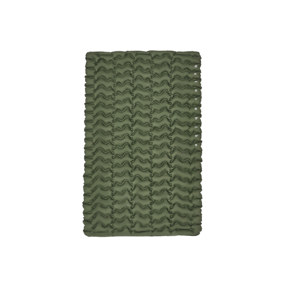 Матрас двойной Naturehike CNK2550WS019, 65 мм, с мешком для надувания, зеленый Киев - изображение 1